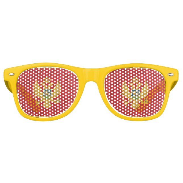 Lunettes De Fête Retro Monténégro (Devant)