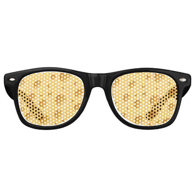 Lunettes De Fête Retro Motif suisse au fromage (Devant)