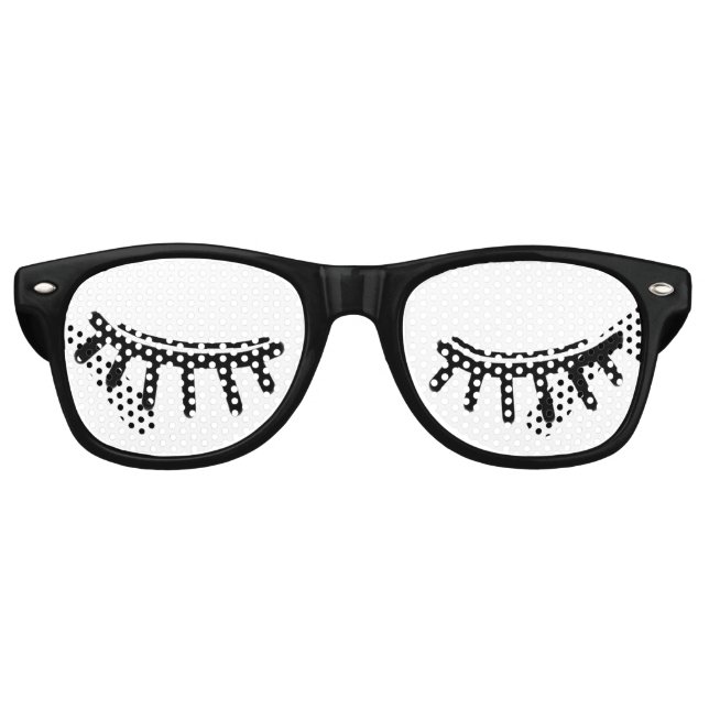 Lunettes De Fête Retro Oeil fermé (Devant)