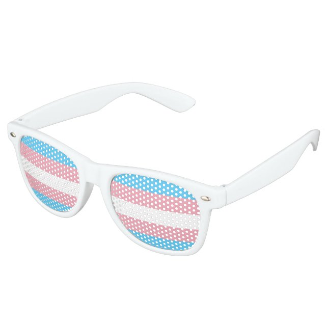 Lunettes De Fête Retro Parti de la fierté transgenre Shades (Angulaire)