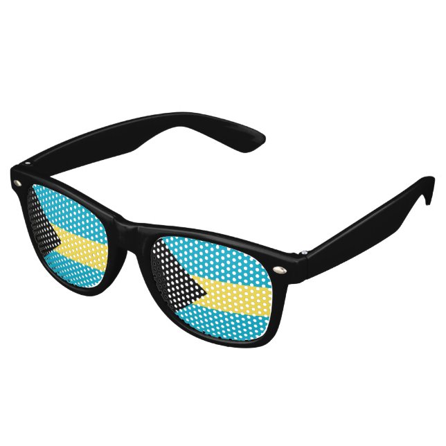 Lunettes De Fête Retro pavillon des Bahamas (Angulaire)