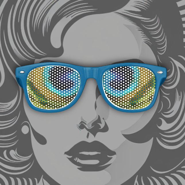 Lunettes De Fête Retro Peacock (Créateur téléchargé)