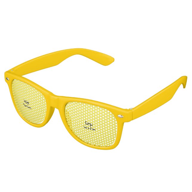 Lunettes De Fête Retro Personnaliser (Angulaire)