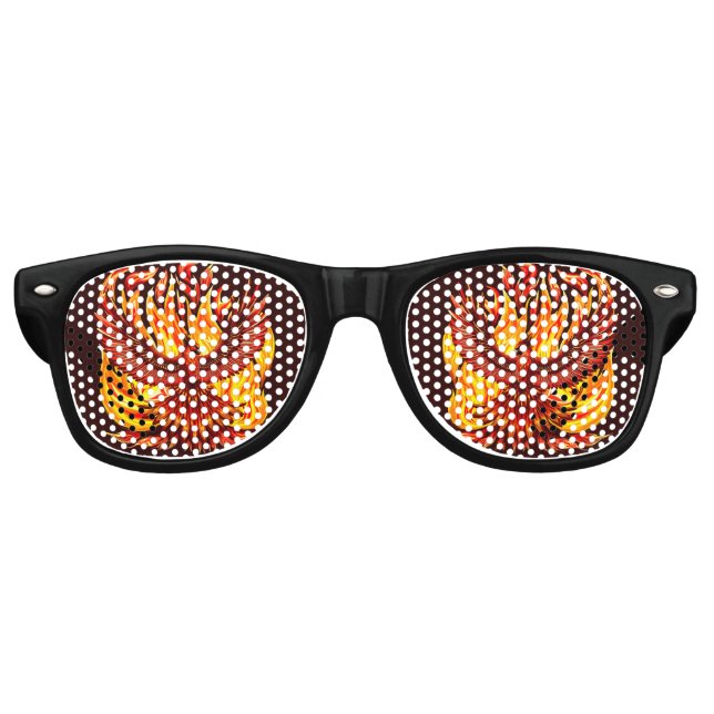 Lunettes De Fête Retro Phoenix mythologique immortelle Créature (Devant)