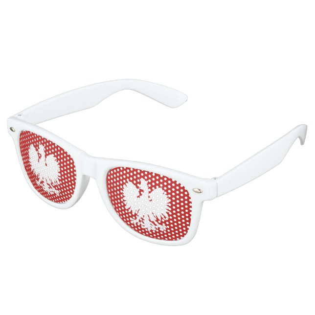 Lunettes De Fête Retro Polonais Eagle Shades (Angulaire)