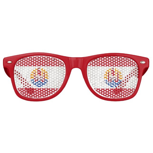 Lunettes De Fête Retro Polynésie française (Devant)