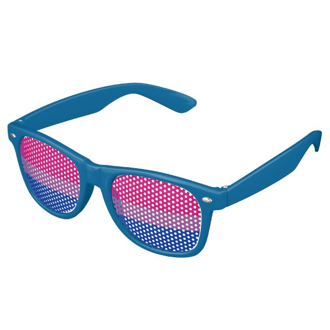 Lunettes De Fête Retro Pride BI (Angulaire)