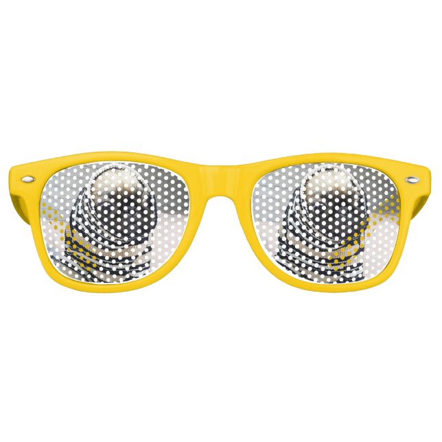 Lunettes De Fête Retro Pug puppy (Devant)