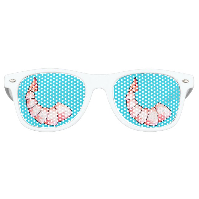 Lunettes De Fête Retro Queue de crevettes (Devant)