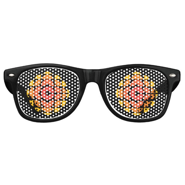 Lunettes De Fête Retro Rétro 1974 - 1986 sur Black (Devant)