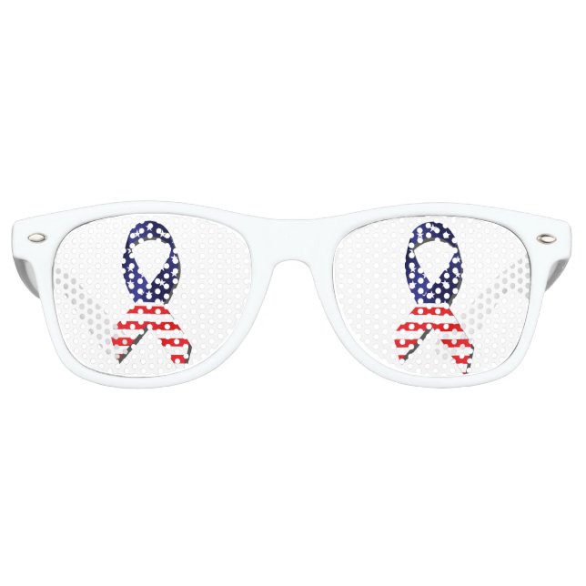 Lunettes De Fête Retro Ribbon USA (Devant)