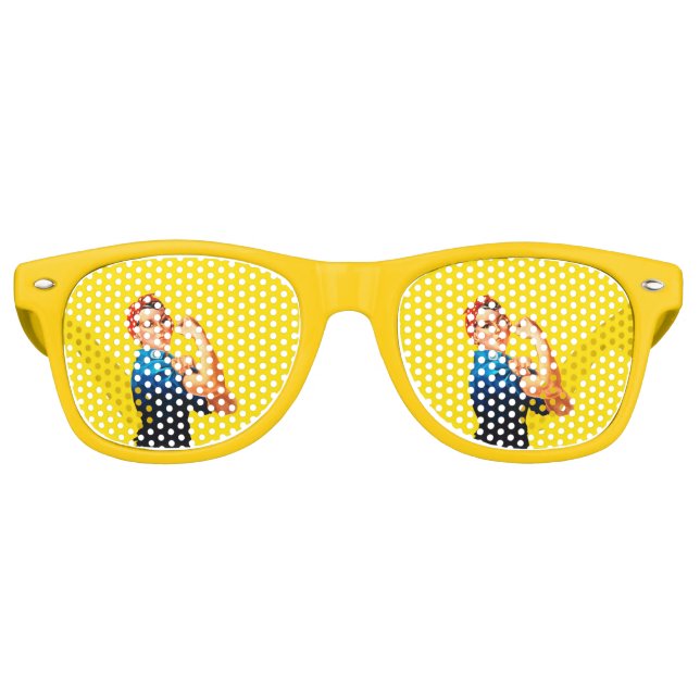 Lunettes De Fête Retro Rosie Le Style Rétro Riveter (Devant)