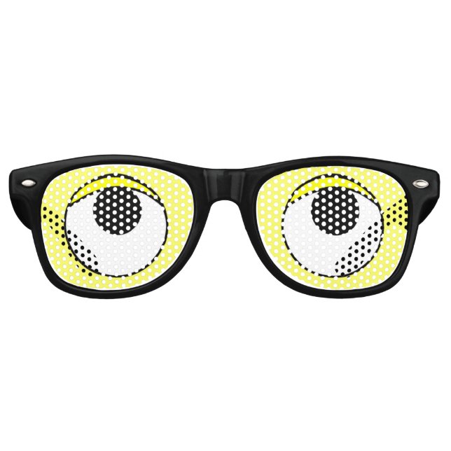 Lunettes De Fête Retro Rouleau des yeux (Devant)