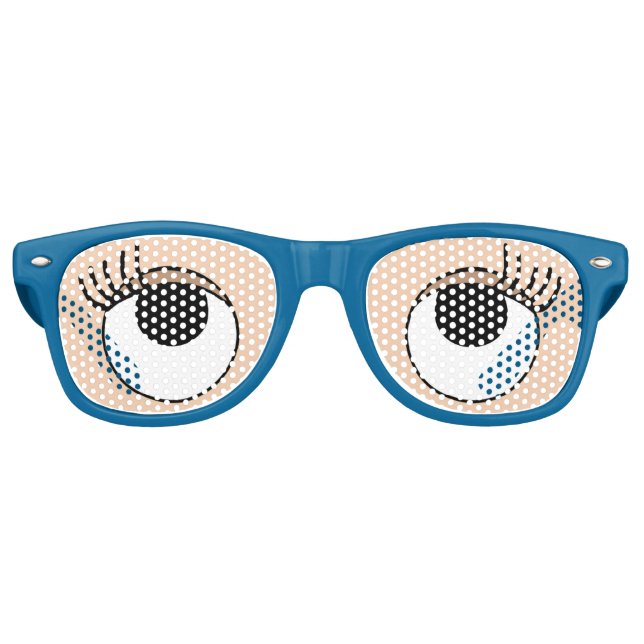 Lunettes De Fête Retro Rouleau des yeux (Devant)