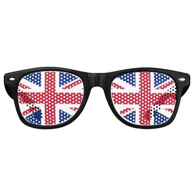 Lunettes De Fête Retro Royaume-Uni* Parti très Cool Shades (Devant)