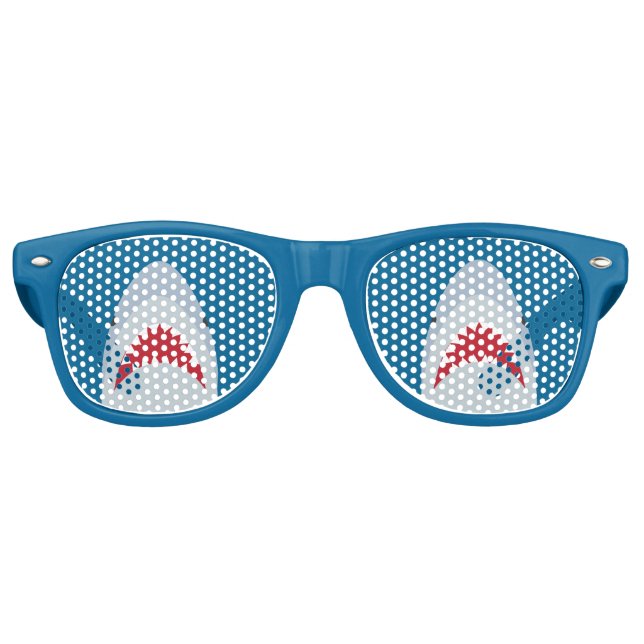 Lunettes De Fête Retro Shades de la fête des requins (Devant)