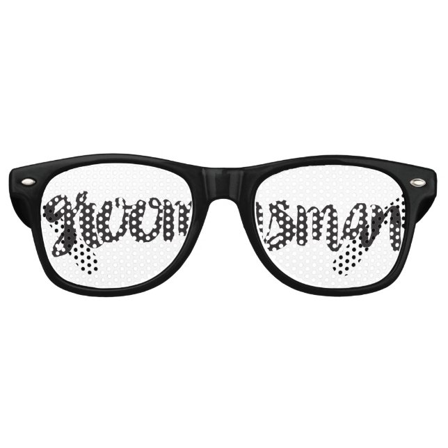 Lunettes De Fête Retro Shades du Swag Party de Groomsman (Devant)