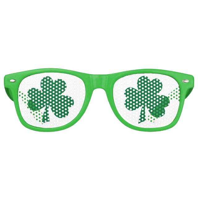 Lunettes De Fête Retro Shamrock (Devant)