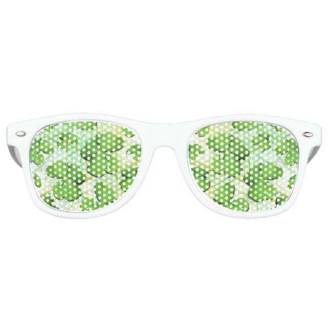 Lunettes De Fête Retro Shamrock vert St Patrick iPhone 5 Coque-Mate (Devant)