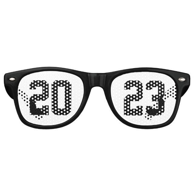 Lunettes De Fête Retro Simple Graduation 2025 Party (Devant)