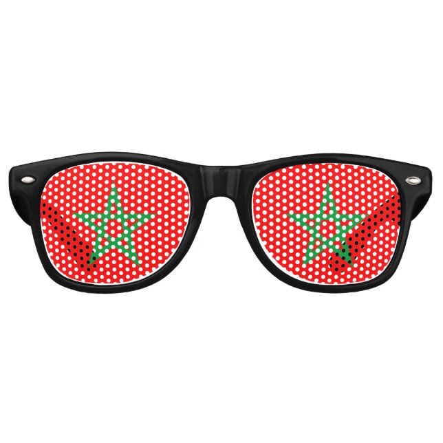 Lunettes De Fête Retro symbole du pays du maroc (Devant)
