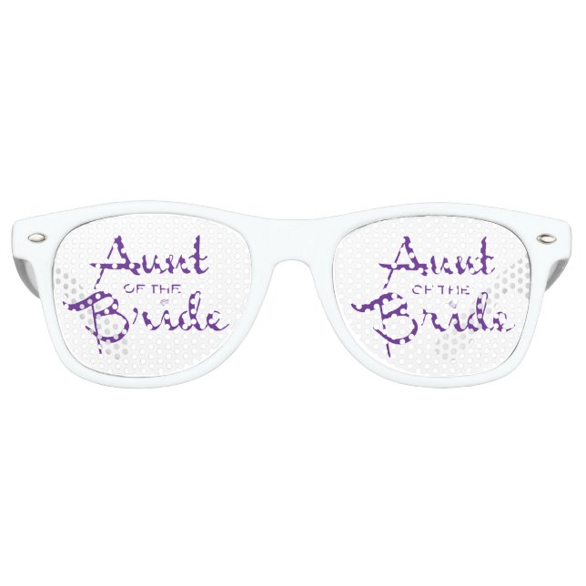 Lunettes De Fête Retro Tante de mariée pourpre (Devant)