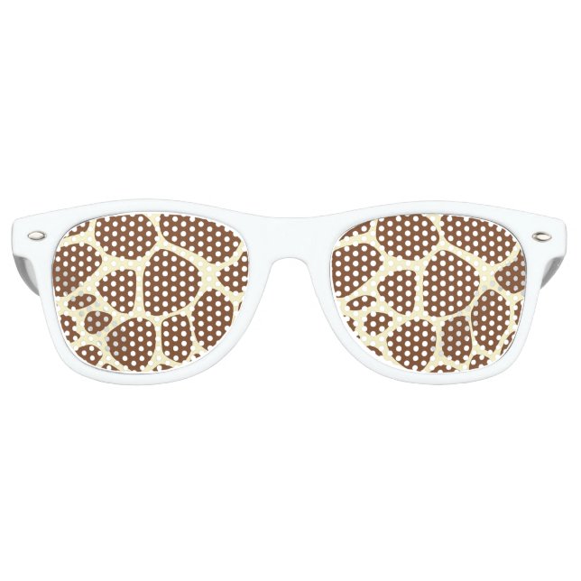 Lunettes De Fête Retro Teintes de la partie d'impression Giraffe (Devant)