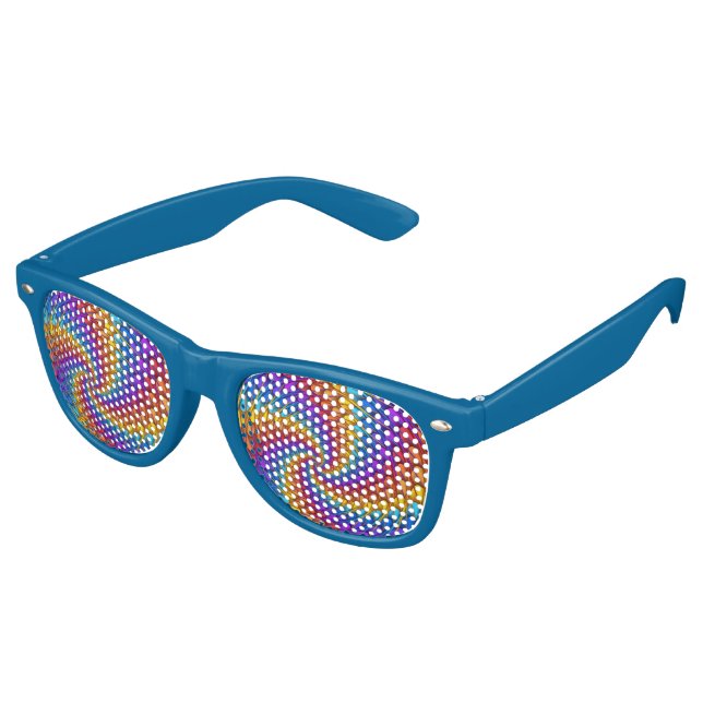 Lunettes De Fête Retro Têtes du parti spirituel psychédélique (Angulaire)