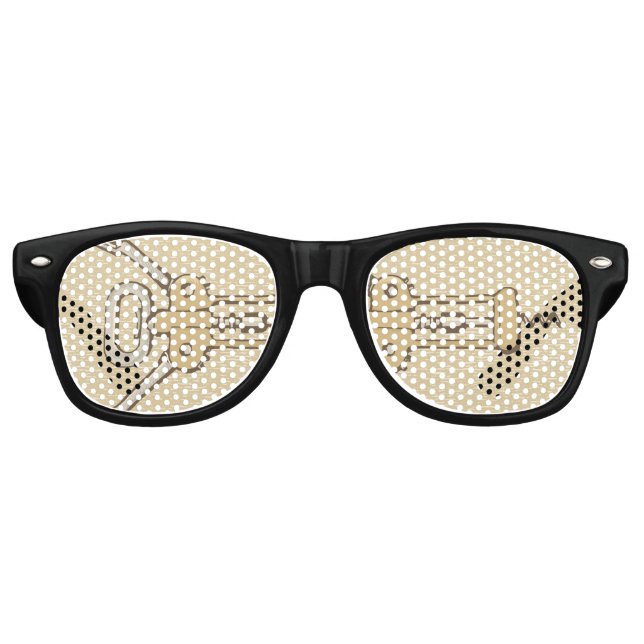 Lunettes De Fête Retro Tire-bouchon (Devant)