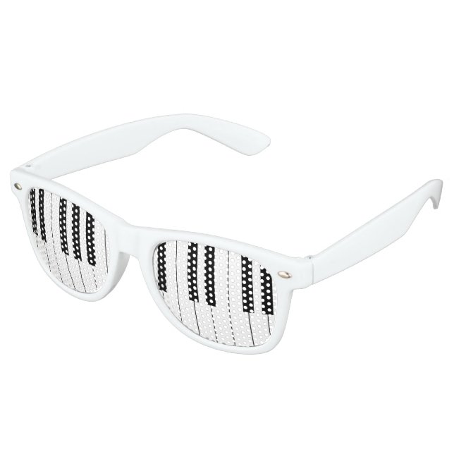 Lunettes De Fête Retro Touches de piano (Angulaire)