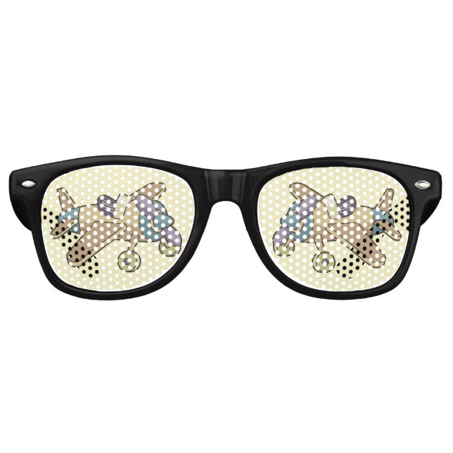 Lunettes De Fête Retro Toy Avion (Devant)
