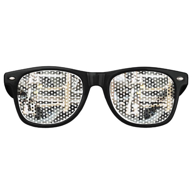 LUNETTES DE FÊTE RETRO TRAINS À VAPEUR (Devant)