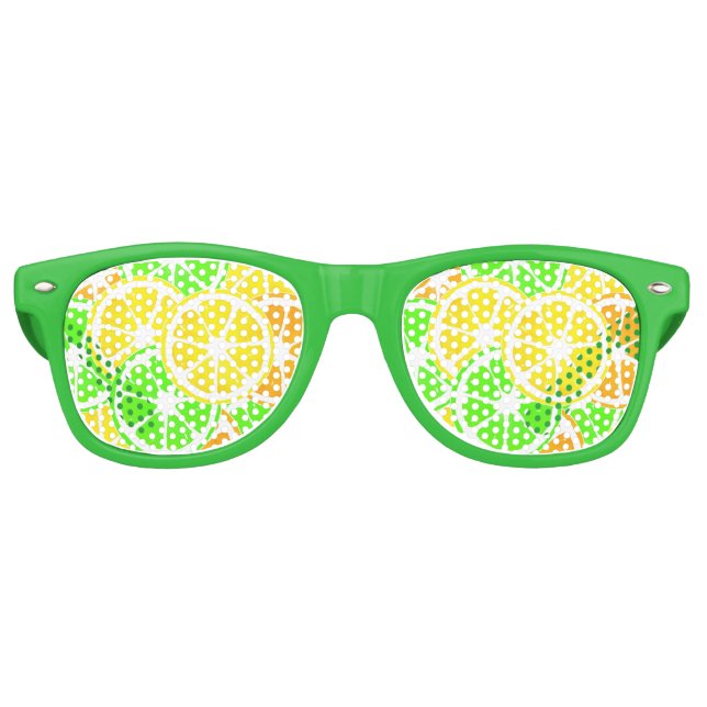 Lunettes De Fête Retro Tranches d'agrumes (Devant)
