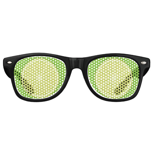 Lunettes De Fête Retro Tranches de chaux (Devant)