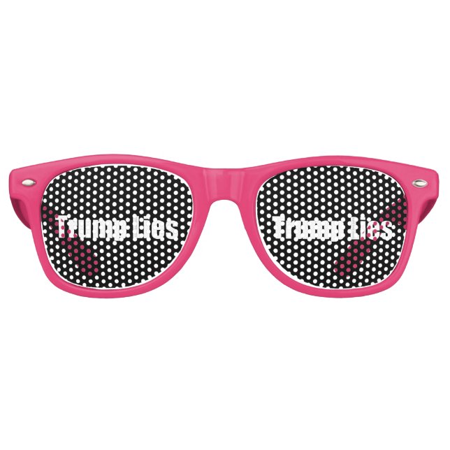 Lunettes De Fête Retro Trump ment (Devant)