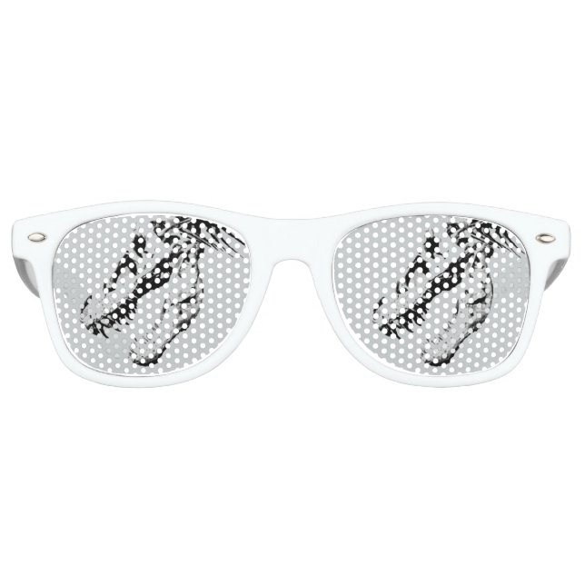 Lunettes De Fête Retro Tyrannosaurus rex (Devant)