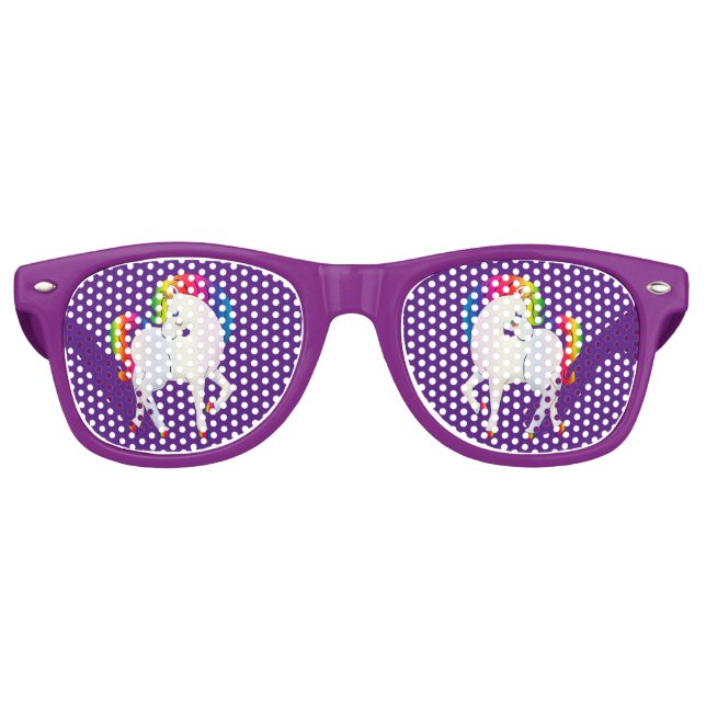 Lunettes De Fête Retro Unicorne (Devant)