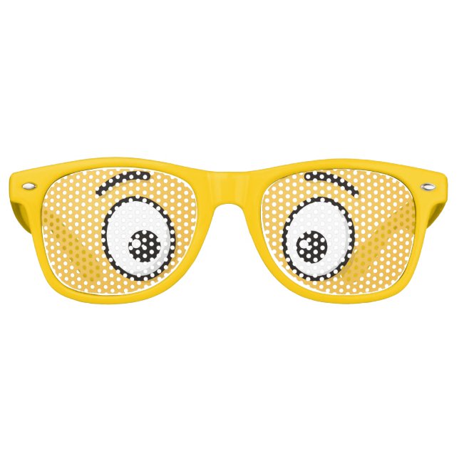 Lunettes De Fête Retro Visage souriant avec bouche ouverte (Devant)