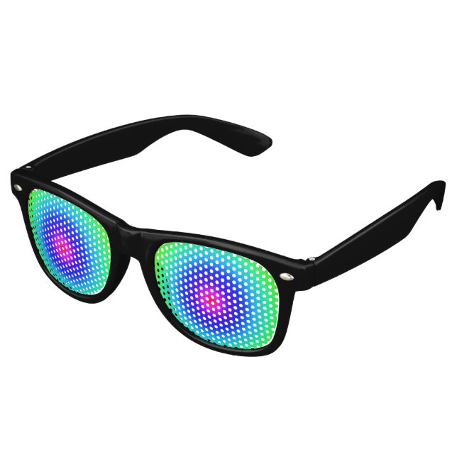 Lunettes De Fête Retro Yeux robots violets (Angulaire)