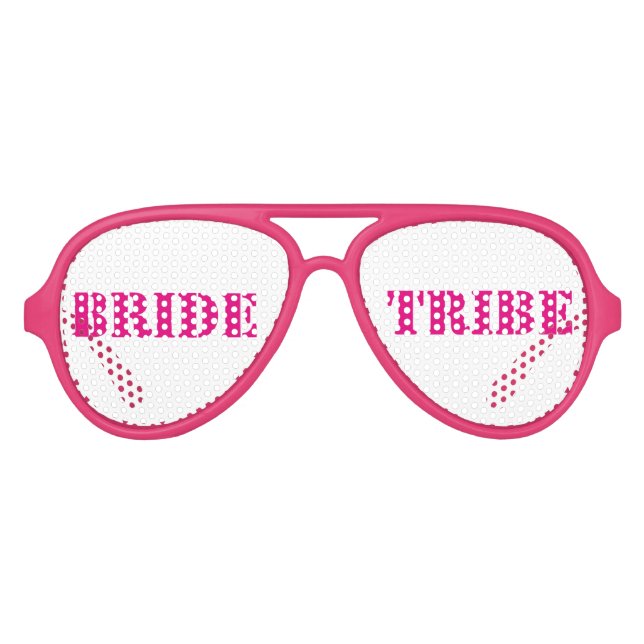 Lunettes de la tribu des mariées rose blanc (Devant)