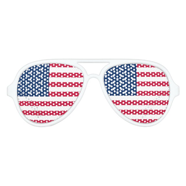 Lunettes de soleil American Flag Aviator USA (Devant)