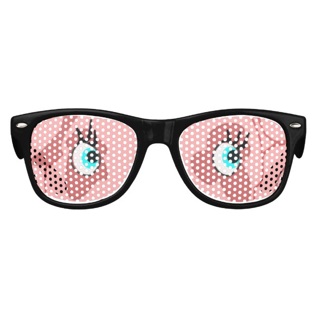 Lunettes de soleil amusantes avec yeux de cochon (Devant)