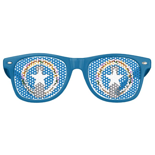 Lunettes de soleil avec drapeau à la mariana du no (Devant)
