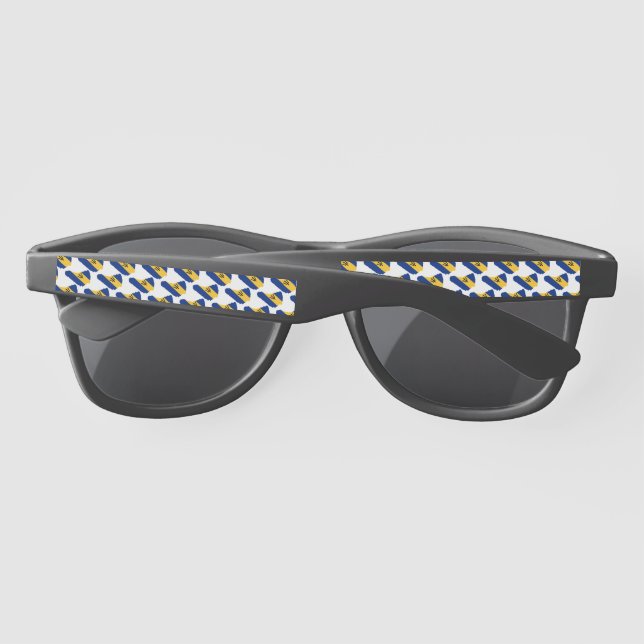 Lunettes De Soleil BARBADOS DRAPEAU Patriotique Bajan (Dos)