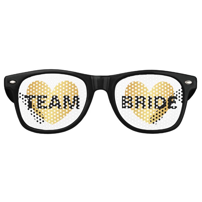 Lunettes de soleil - Coeur Fab Team Mariée Noir d' (Devant)