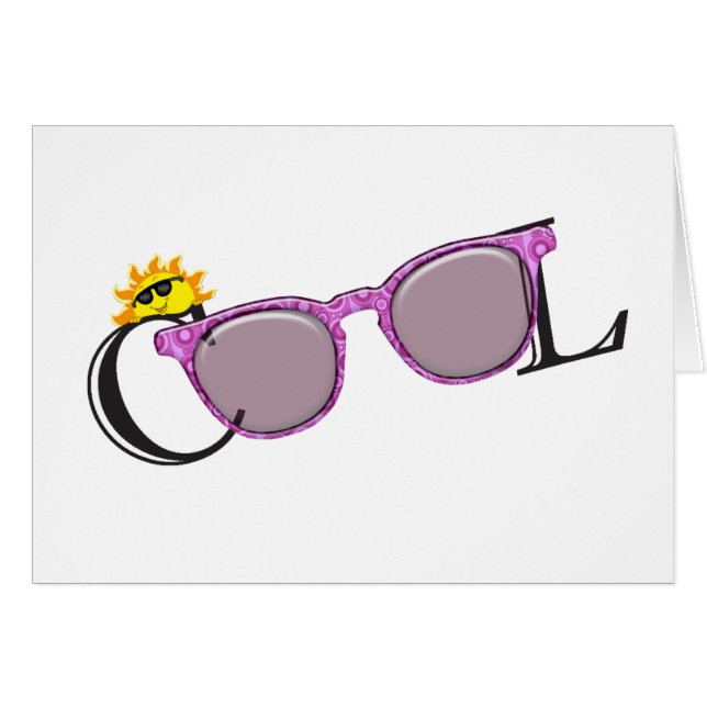 Lunettes de soleil cool avec soleil amusant (Devant Horizontal)