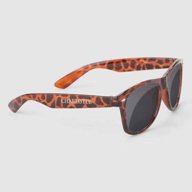 Lunettes De Soleil Coque de tortue personnalisée (Droite)