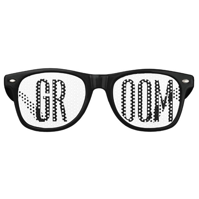 Lunettes de soleil de chambre Cool moderne noir et (Devant)