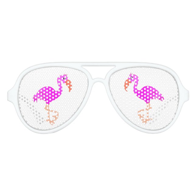 Lunettes de soleil de la fête du Flamant rose rose (Devant)