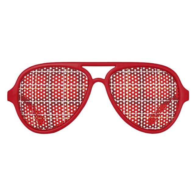 Lunettes de soleil de la partie de tarte rouge (Devant)